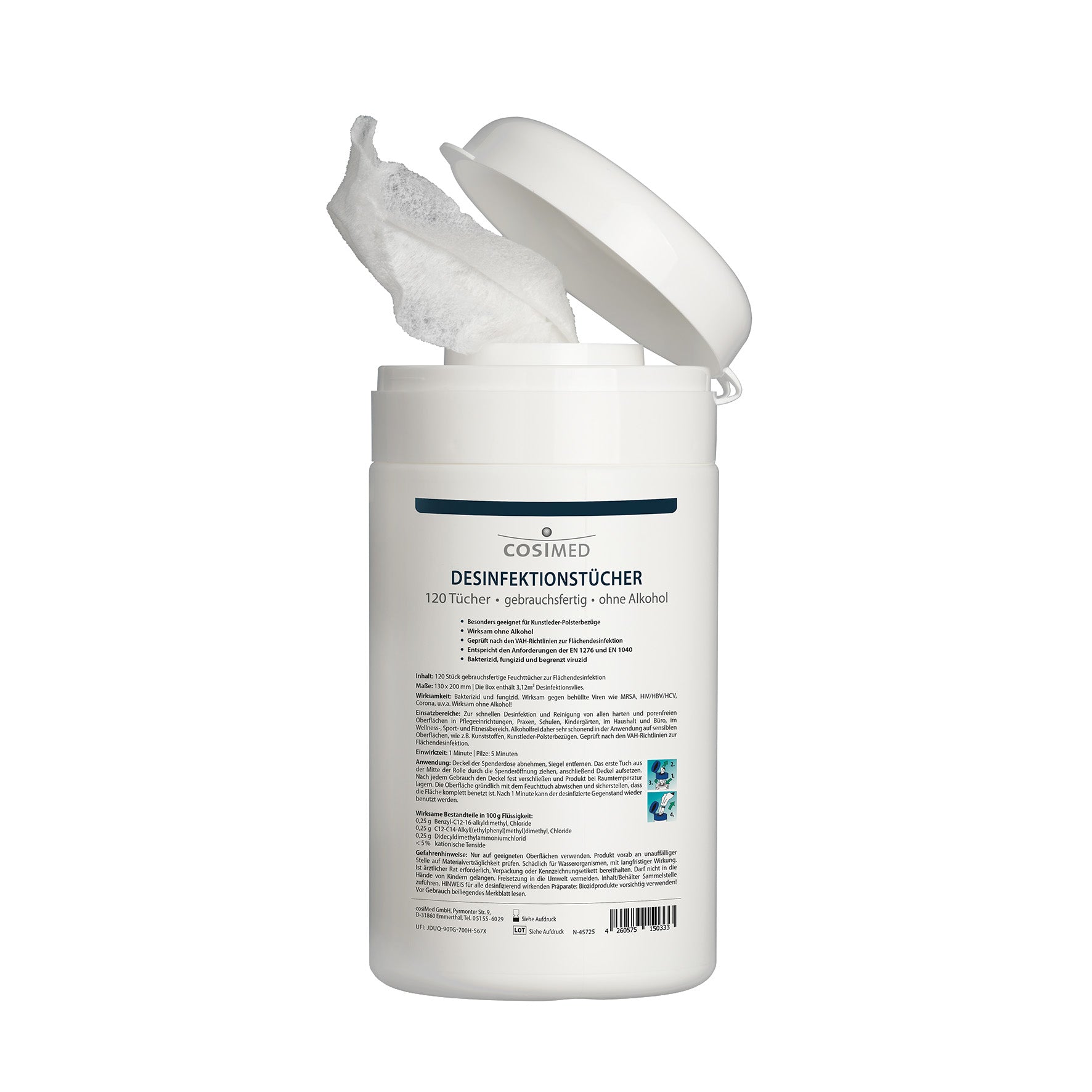 cosiMed Desinfektionstücher Dose