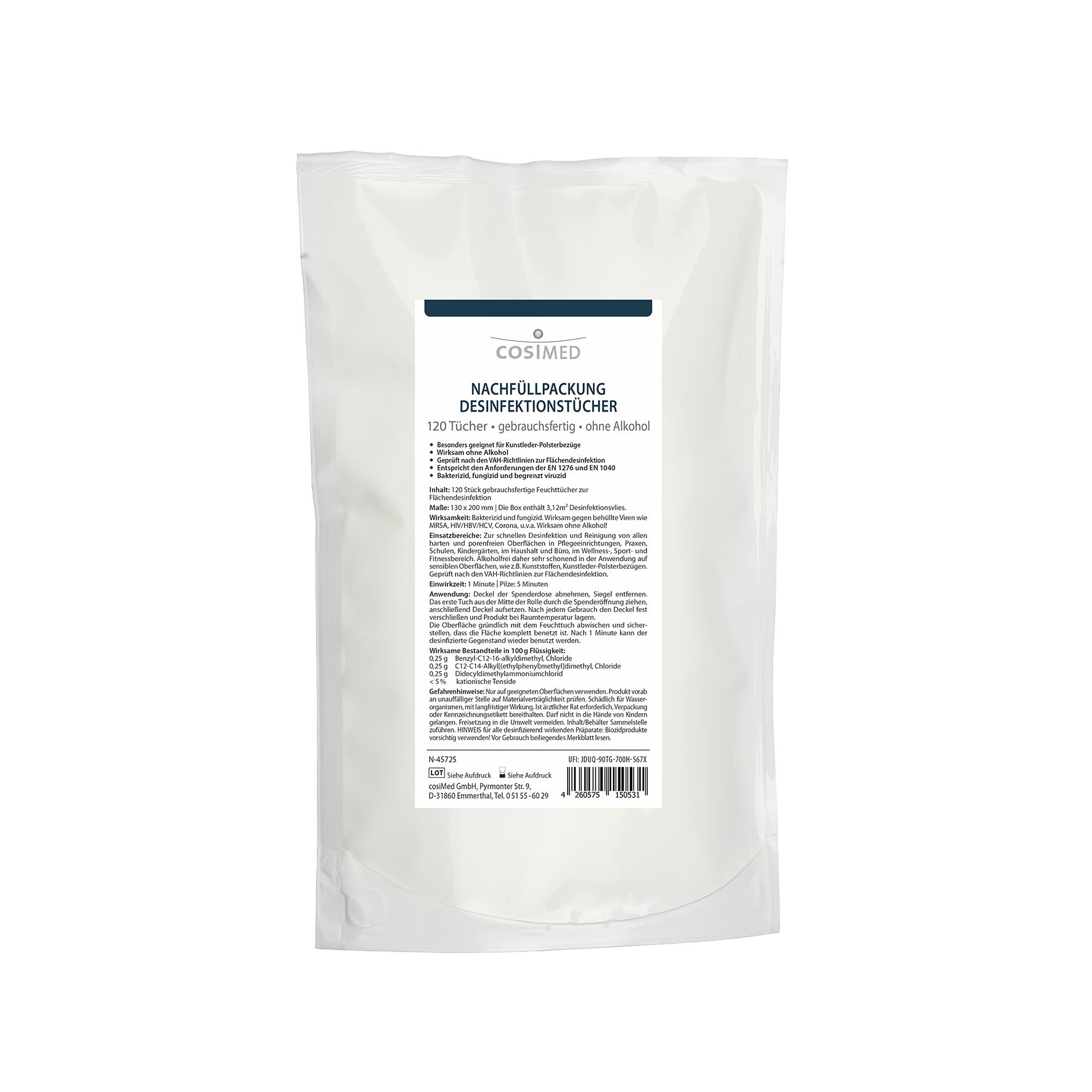 cosiMed Desinfektionstücher Nachfüllpackungen