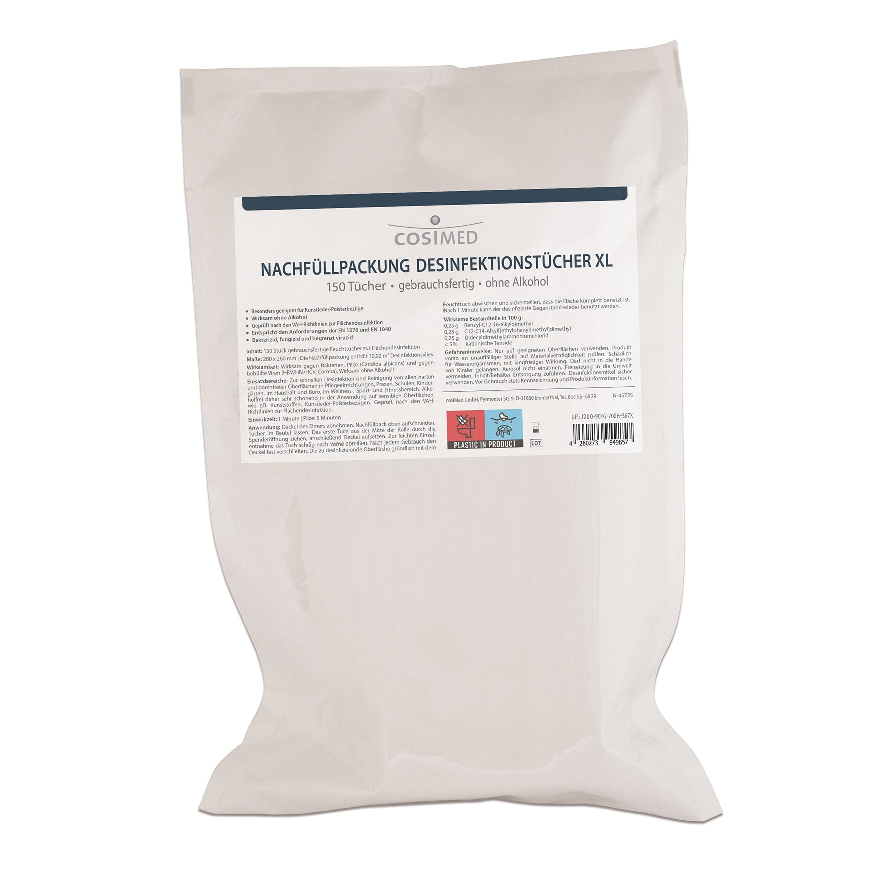 cosiMed Desinfektionstücher Nachfüllpackungen
