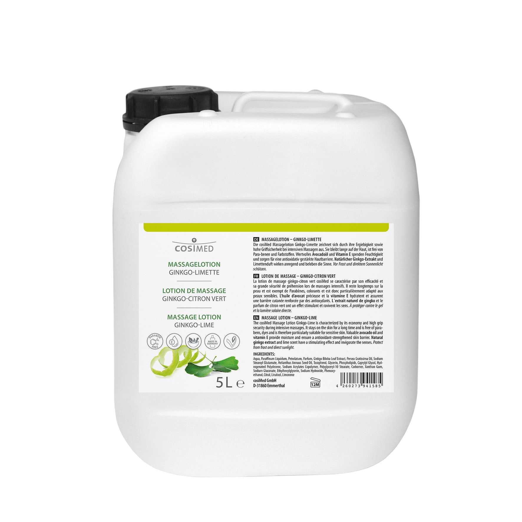 Massagelotion Ginkgo-Limette