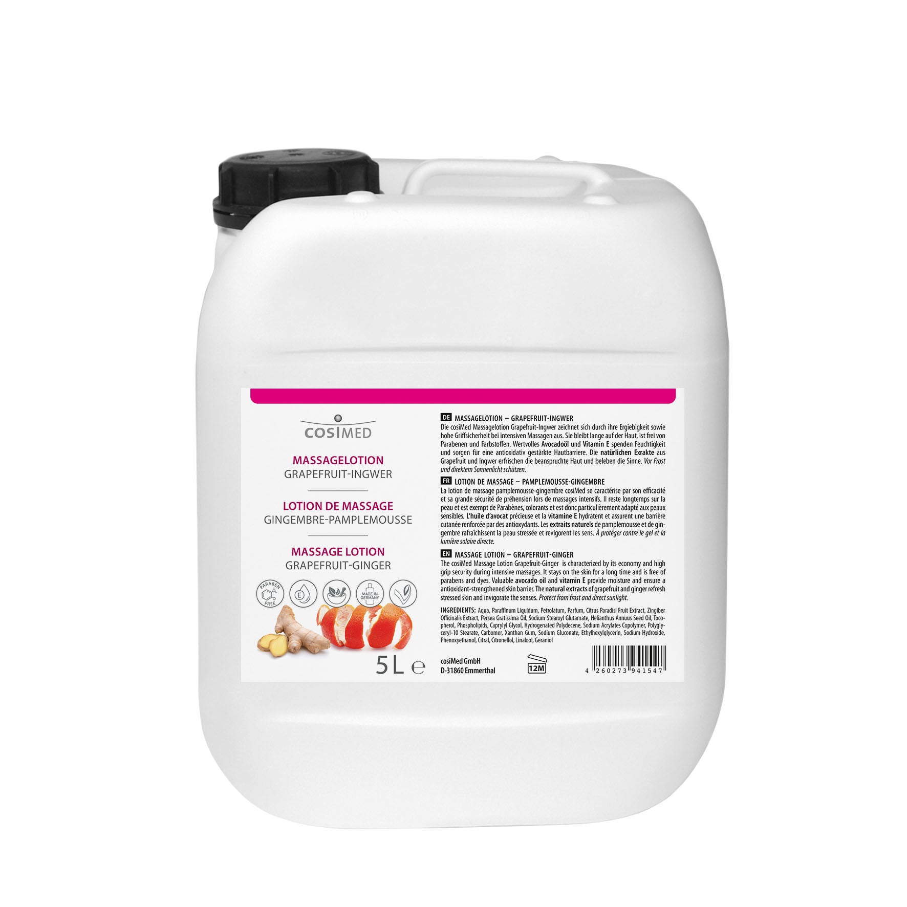 Massagelotion Grapefruit-Ingwer