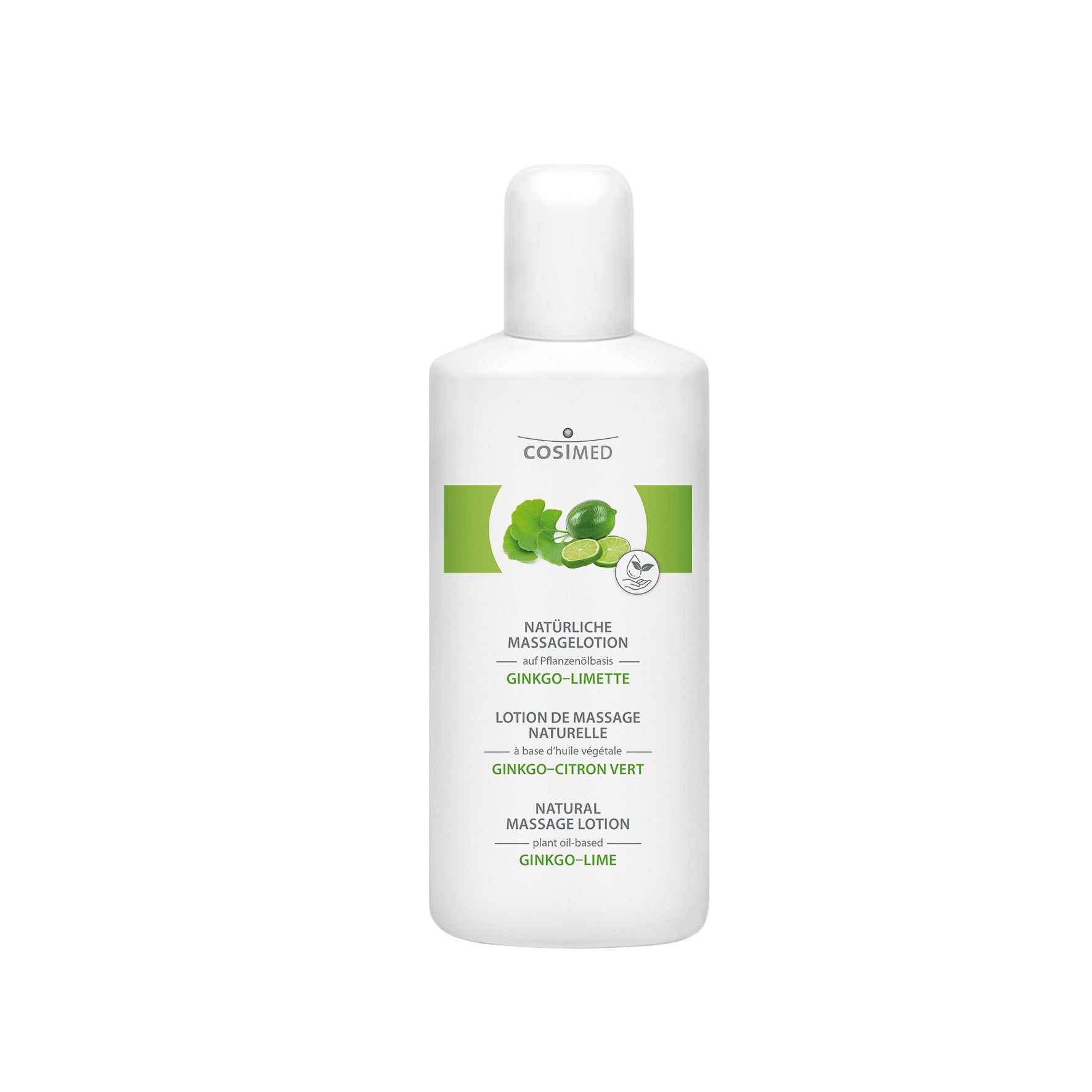 Natürliche Massagelotion Ginkgo-Limette