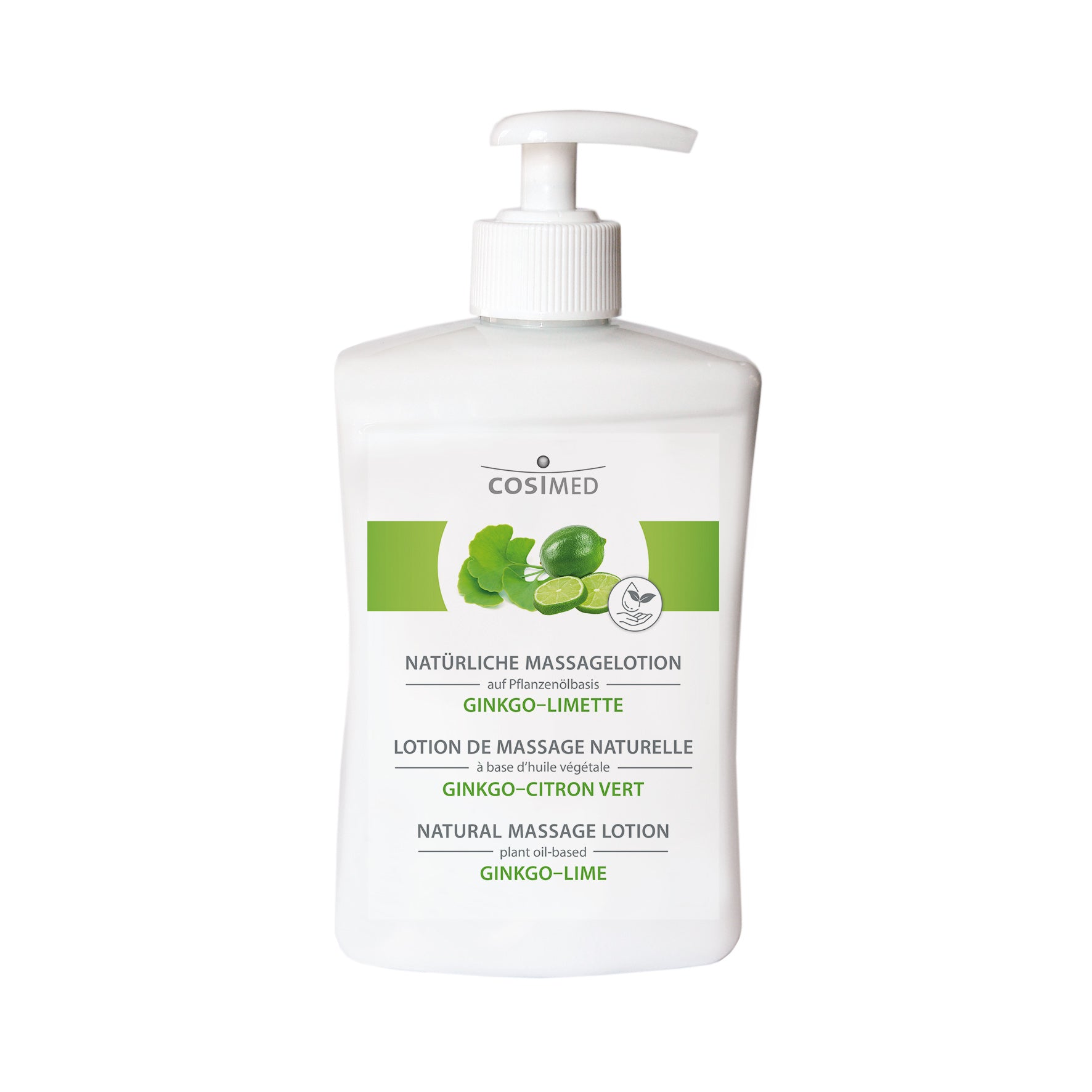 Natürliche Massagelotion Ginkgo-Limette