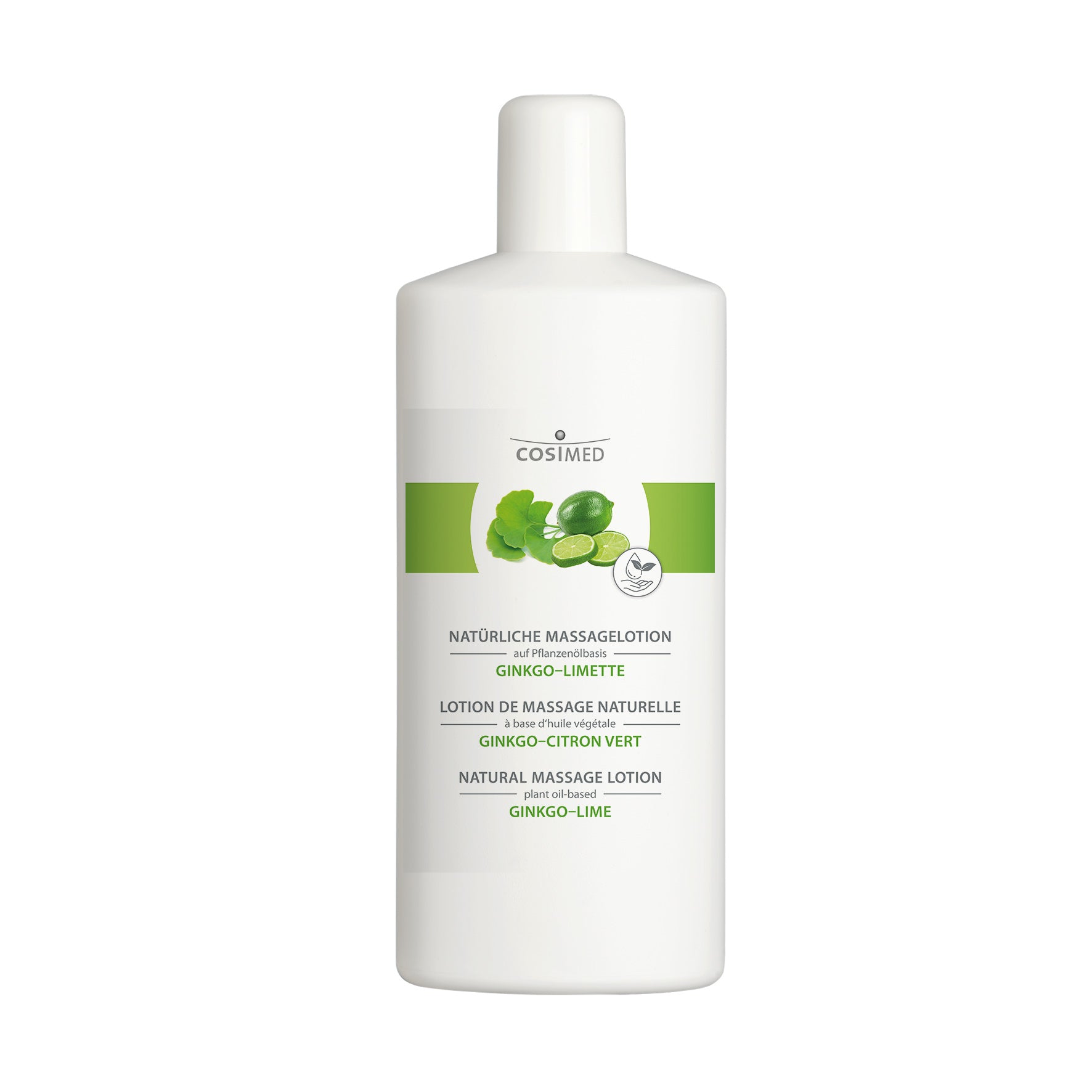 Natürliche Massagelotion Ginkgo-Limette