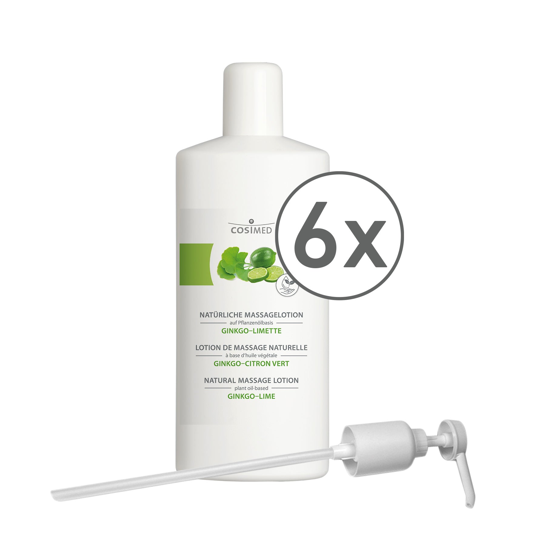 Natürliche Massagelotion Ginkgo-Limette