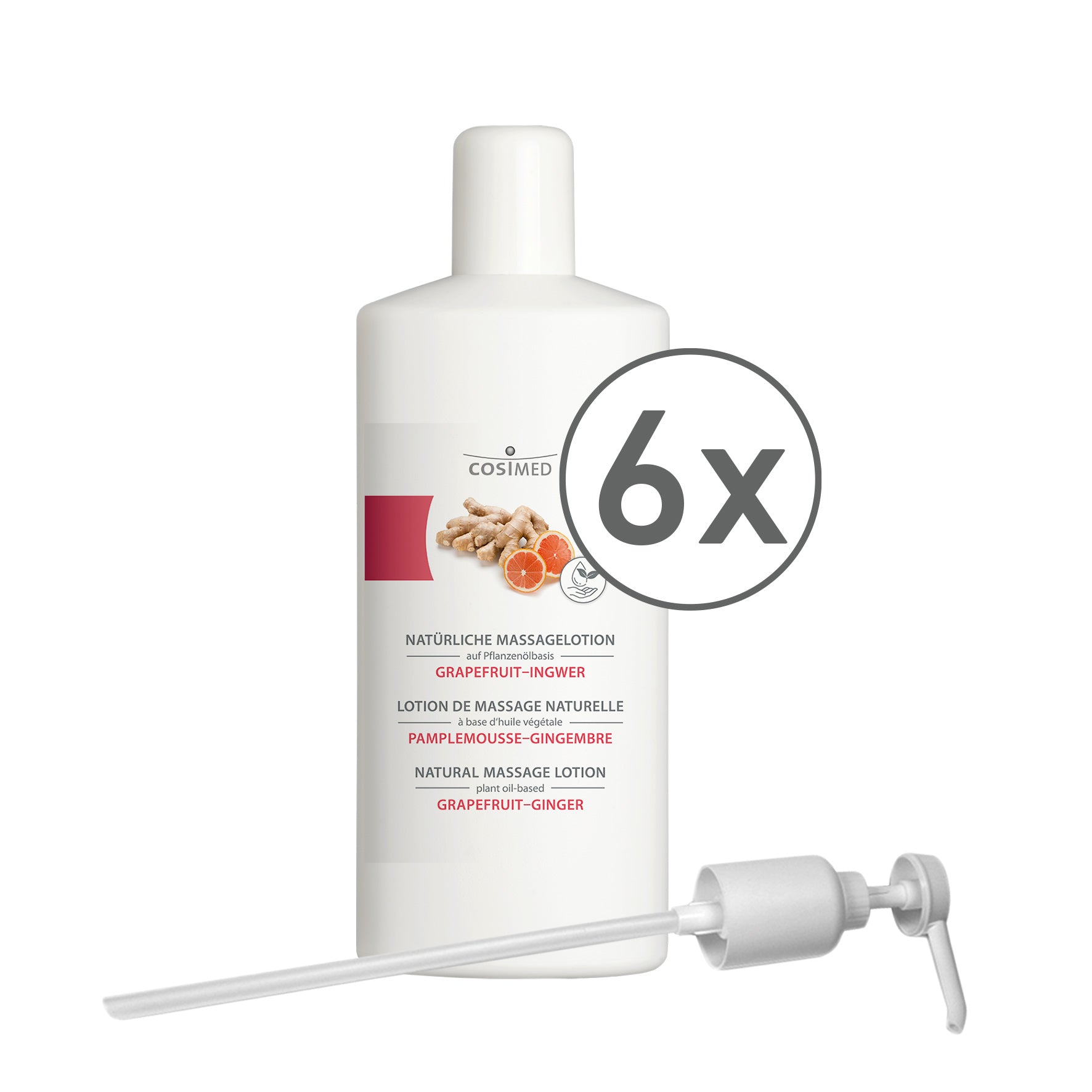 Natürliche Massagelotion Grapefruit-Ingwer