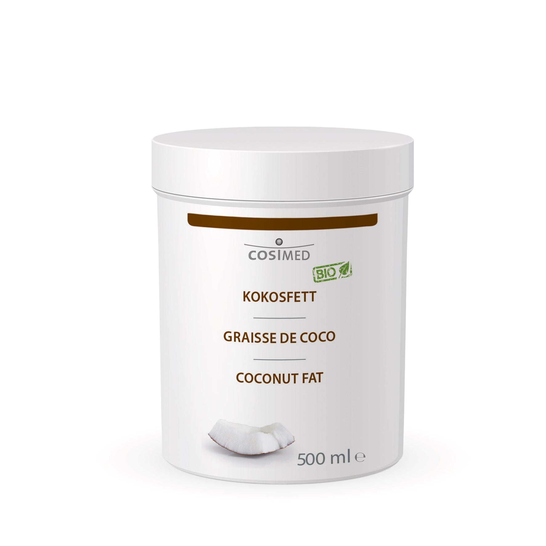 Kokosöl/Fett (kbA) - 500 ml Dose