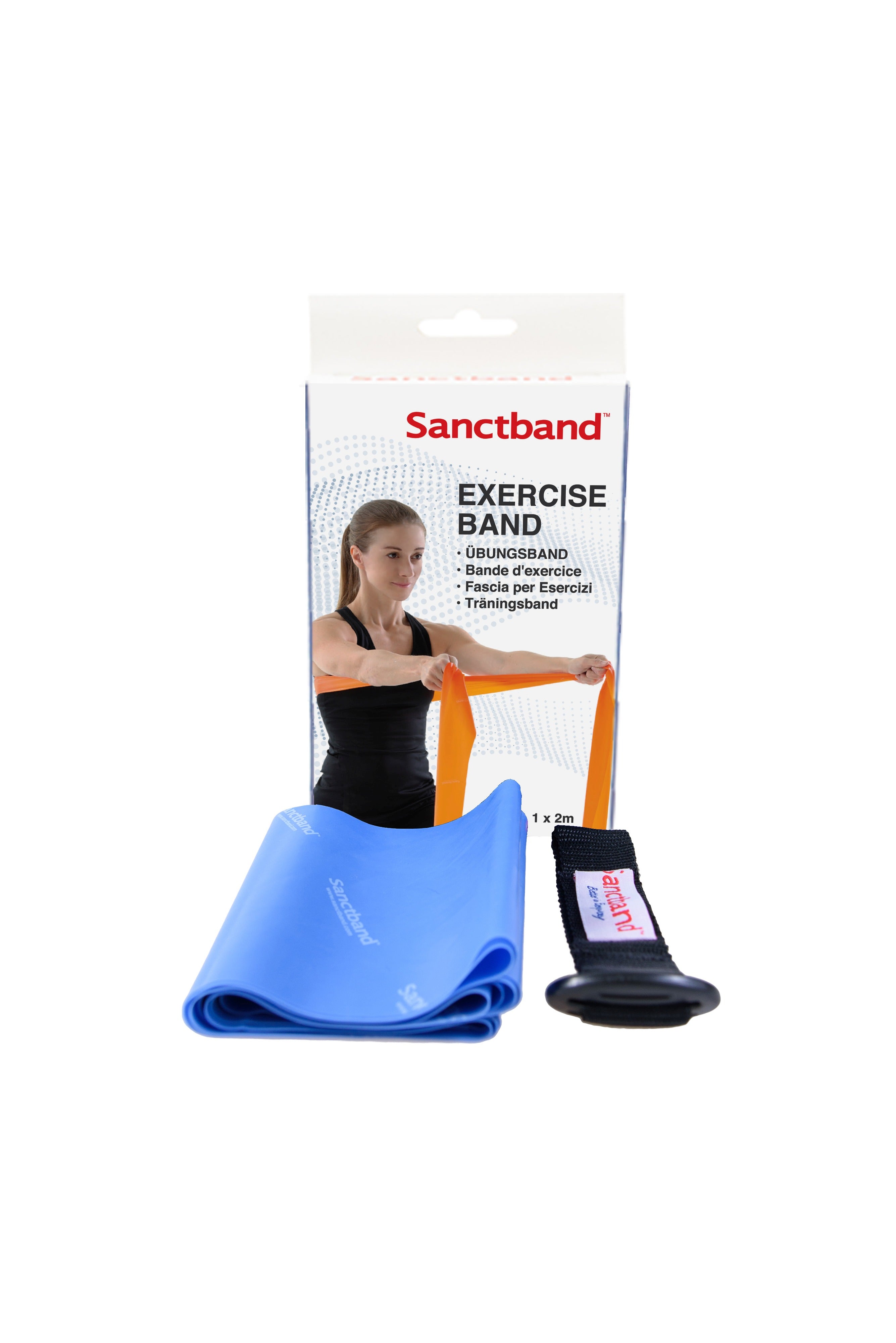 Sanctband Fitnessband Set- 2 m-Band mit Türanker