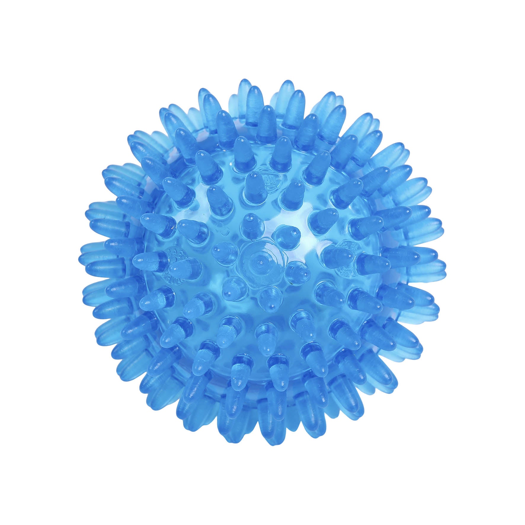 Massage-Igelball blau-transparent 8cm