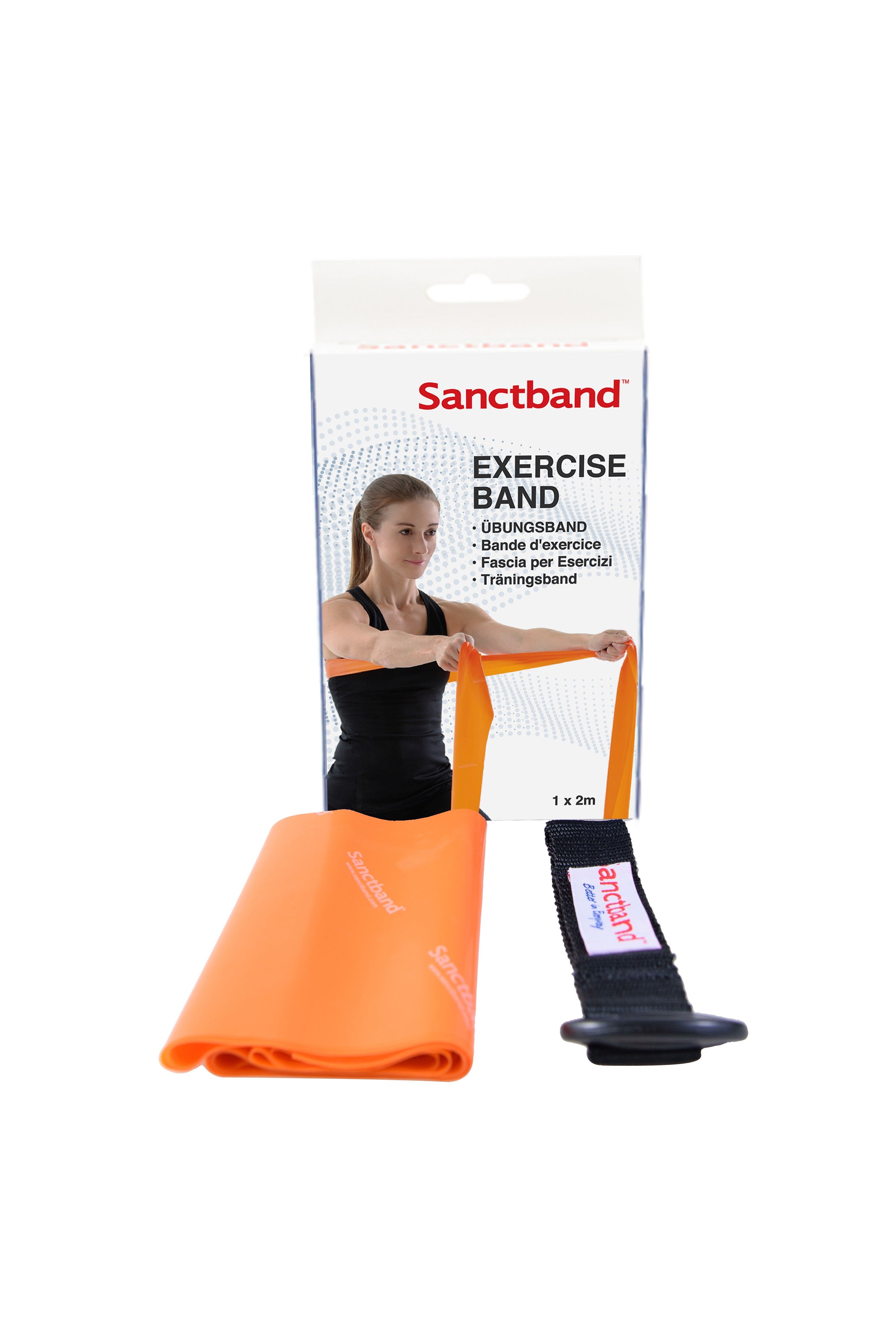 Sanctband Fitnessband Set- 2 m-Band mit Türanker