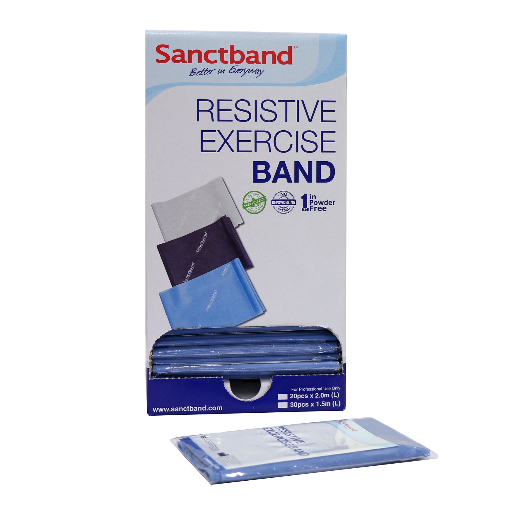 Sanctband Fitnessband Spender - 30 Stück á 1,5 m
