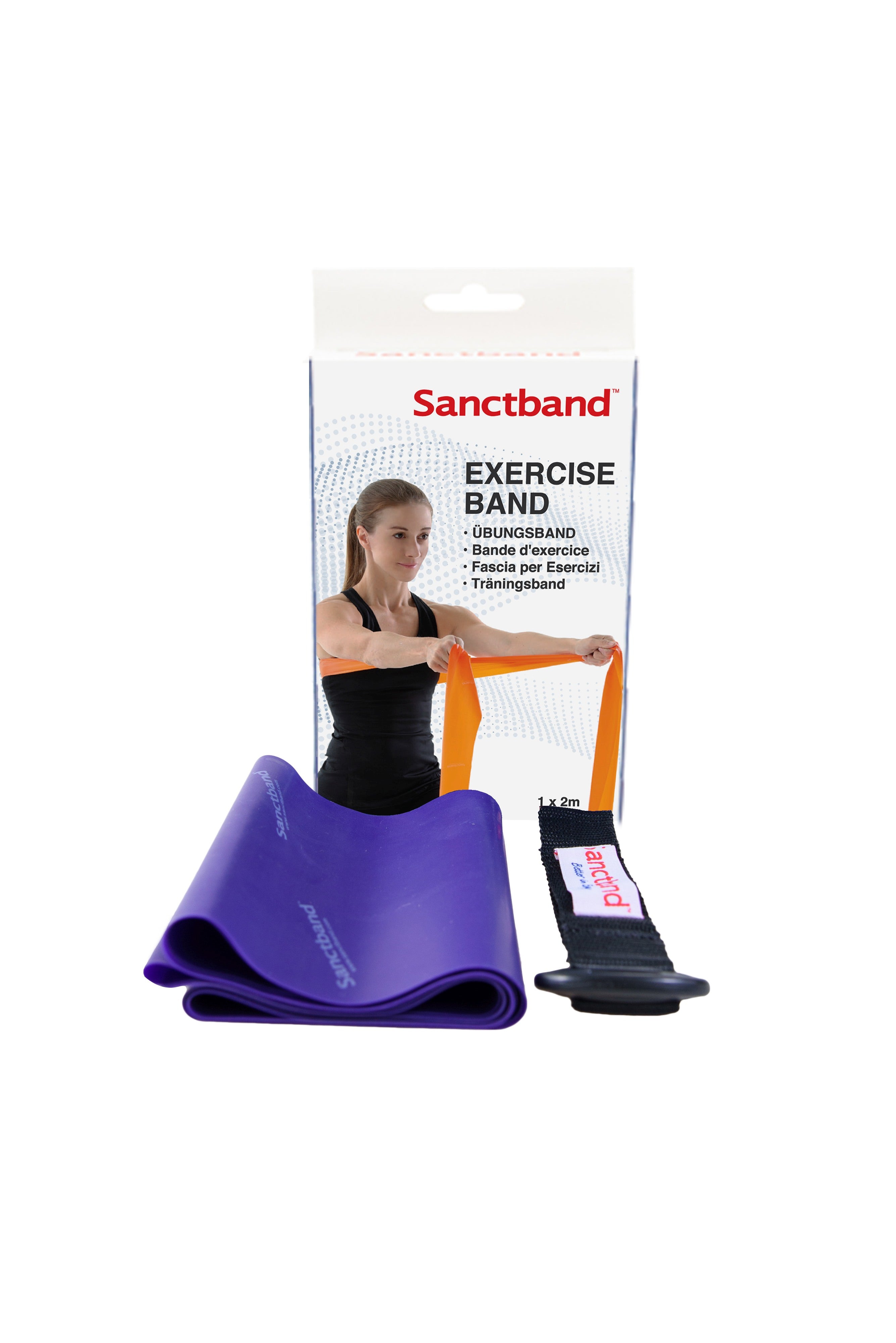Sanctband Fitnessband Set- 2 m-Band mit Türanker