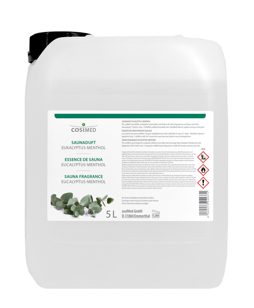 cosiMed Saunaduft Eukalyptus-Menthol 5 Liter Kanister