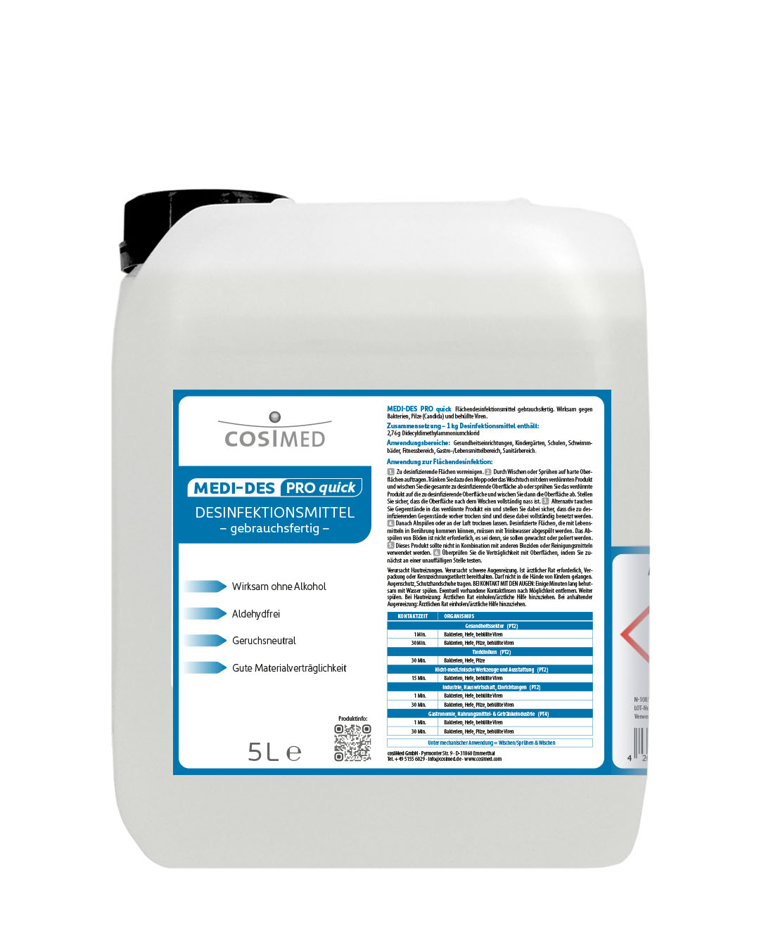 cosiMed MEDI-DES PRO Desinfektionsmittel gebrauchsfertig 5 Liter