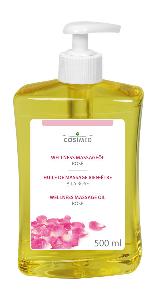 cosiMed Wellness-Massageöl Rose 500ml Dosierflasche