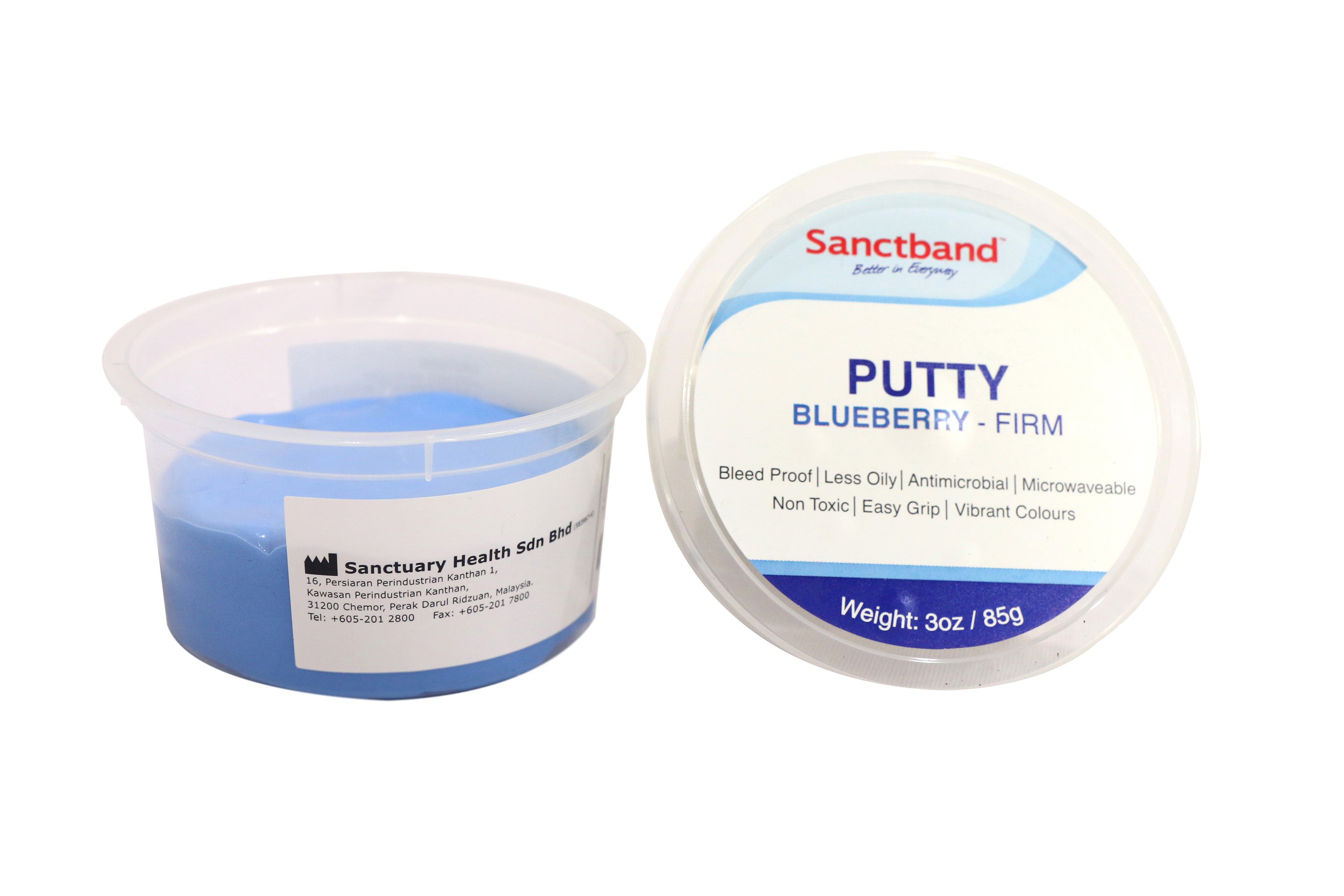 Sanctband Therapie Knete Putty Blueberry firm